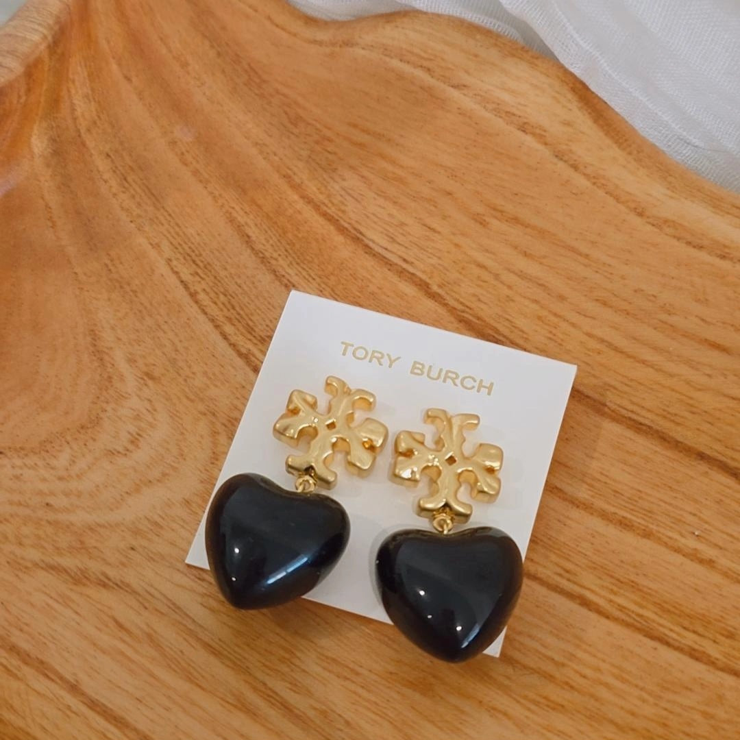 T Heart Earrings