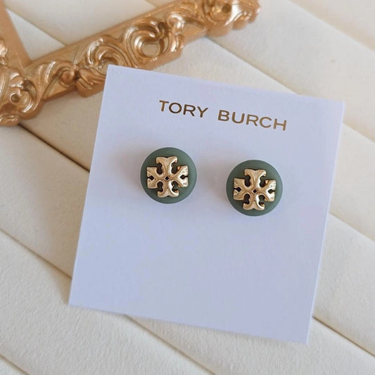 Matte Tor Green Earrings