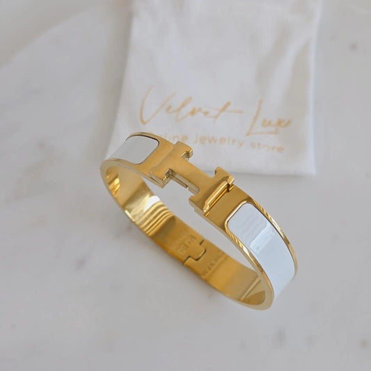 White H Bracelet