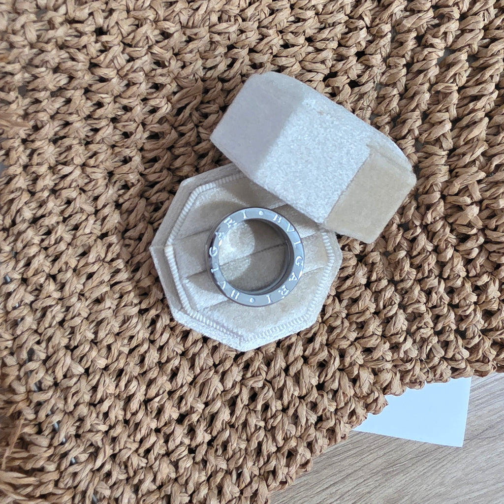 B V Silver Ring