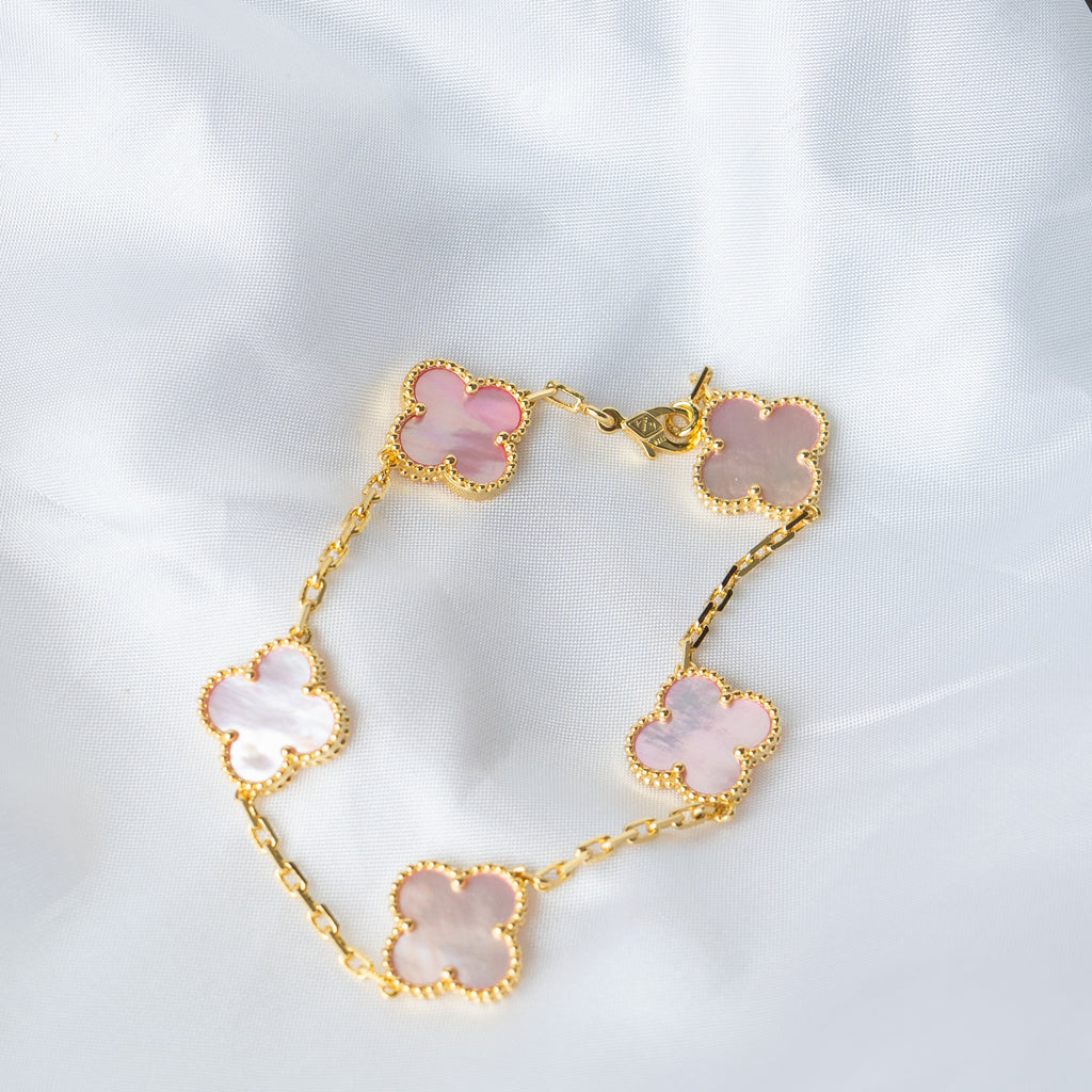 V Plain Pink Bracelet