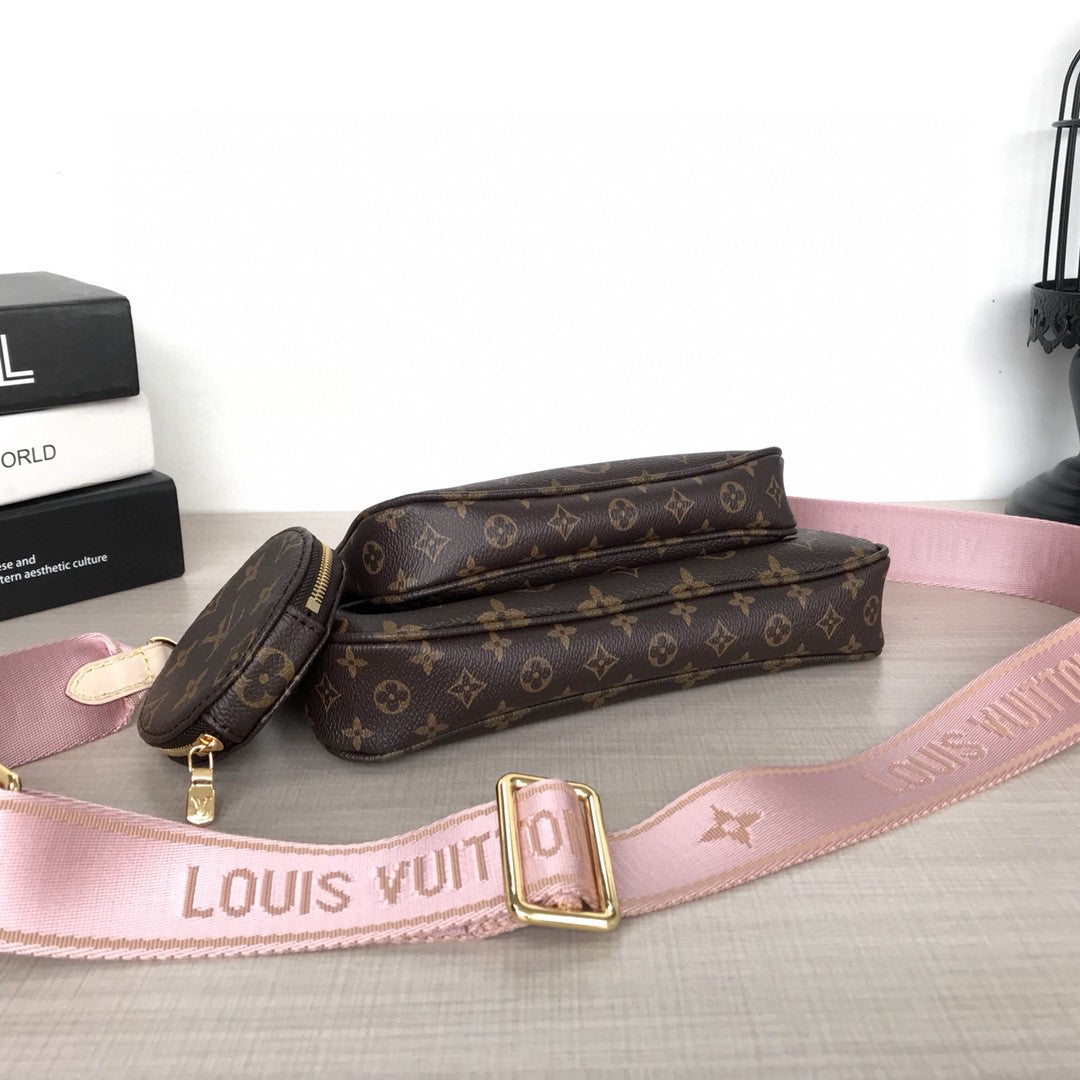 LV m44823 pink favorite three piece handbag  Louis vuitton pink, Handbag,  How to make handbags