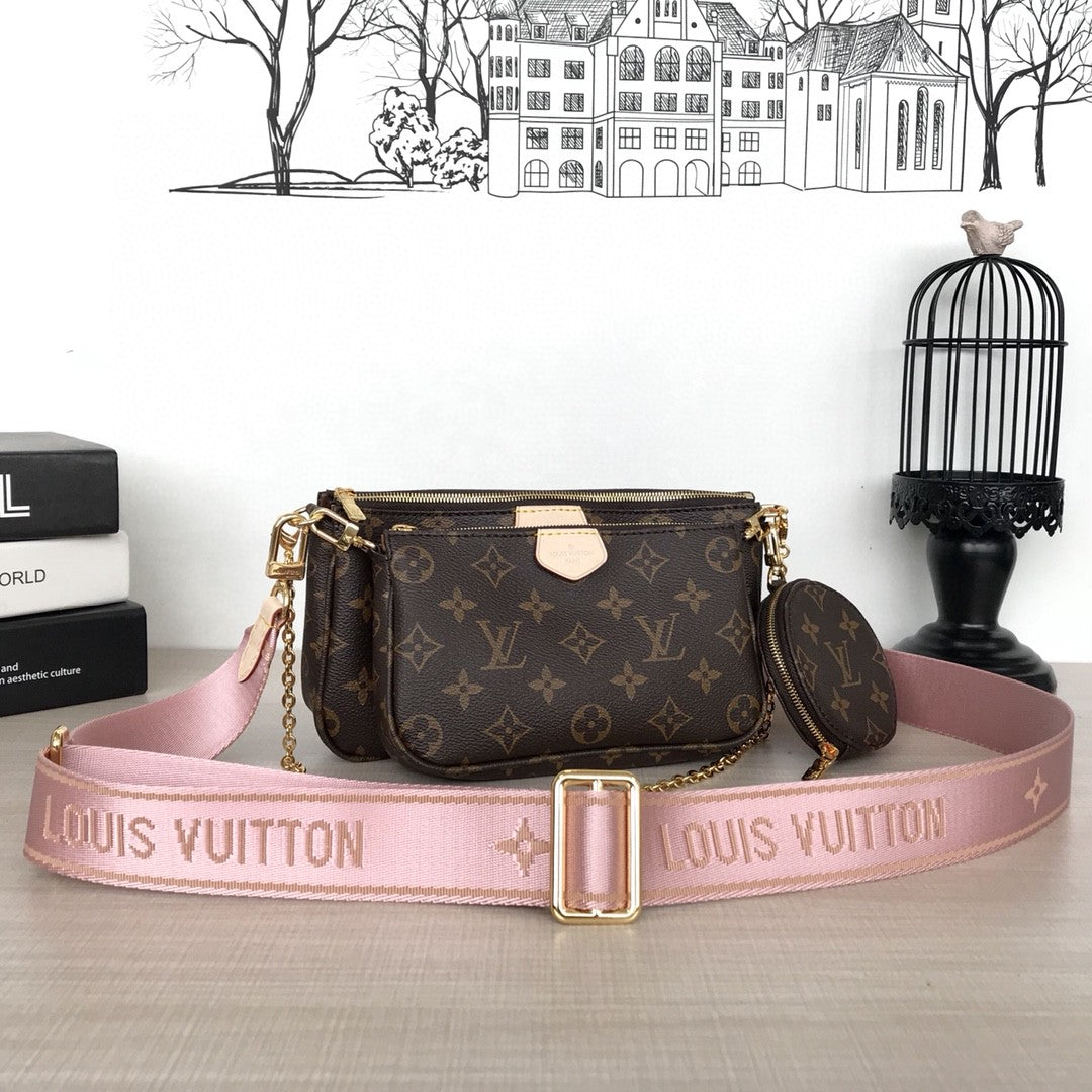LV m44823 pink favorite three piece handbag  Louis vuitton pink, Handbag,  How to make handbags