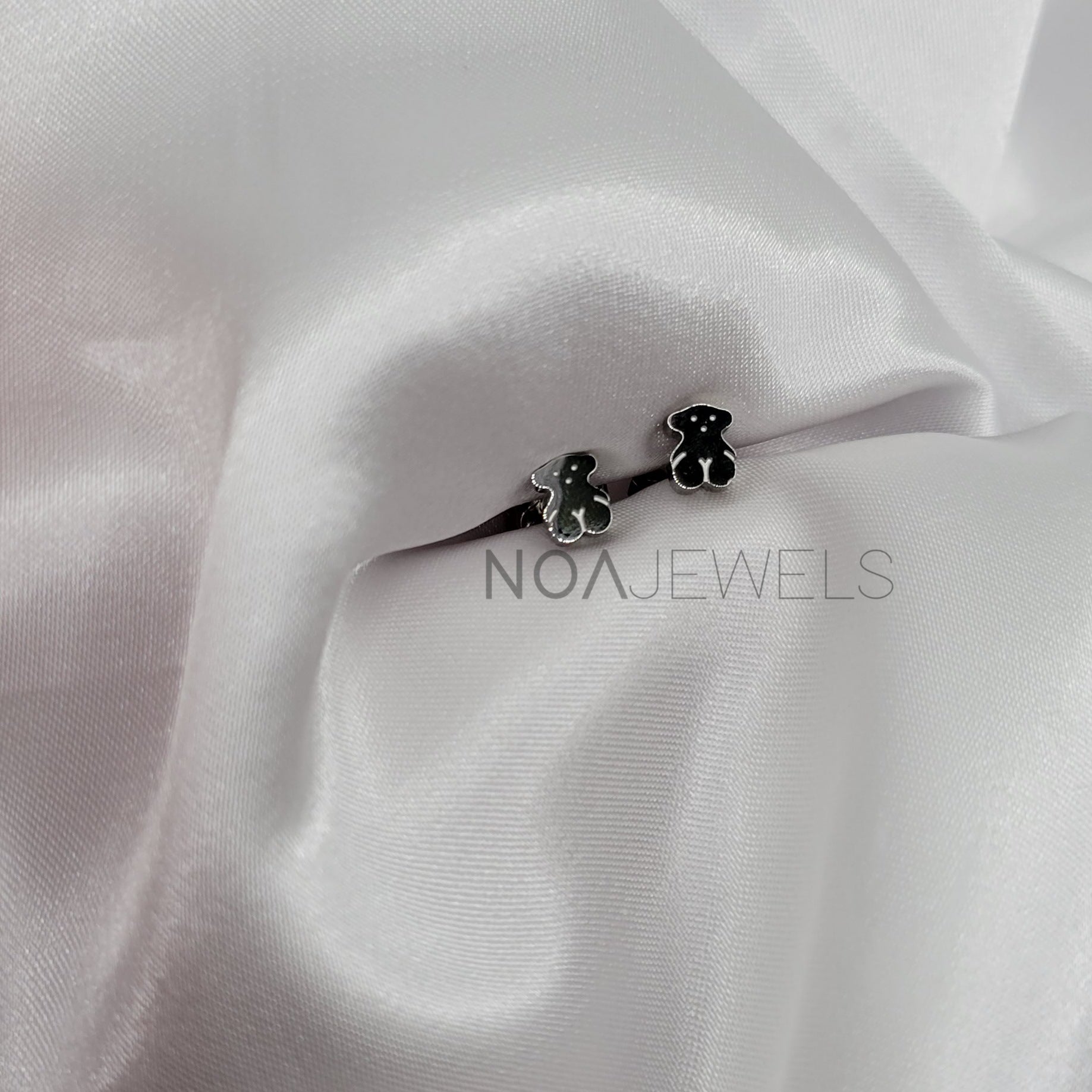 BEAR SILVER EARRINGS