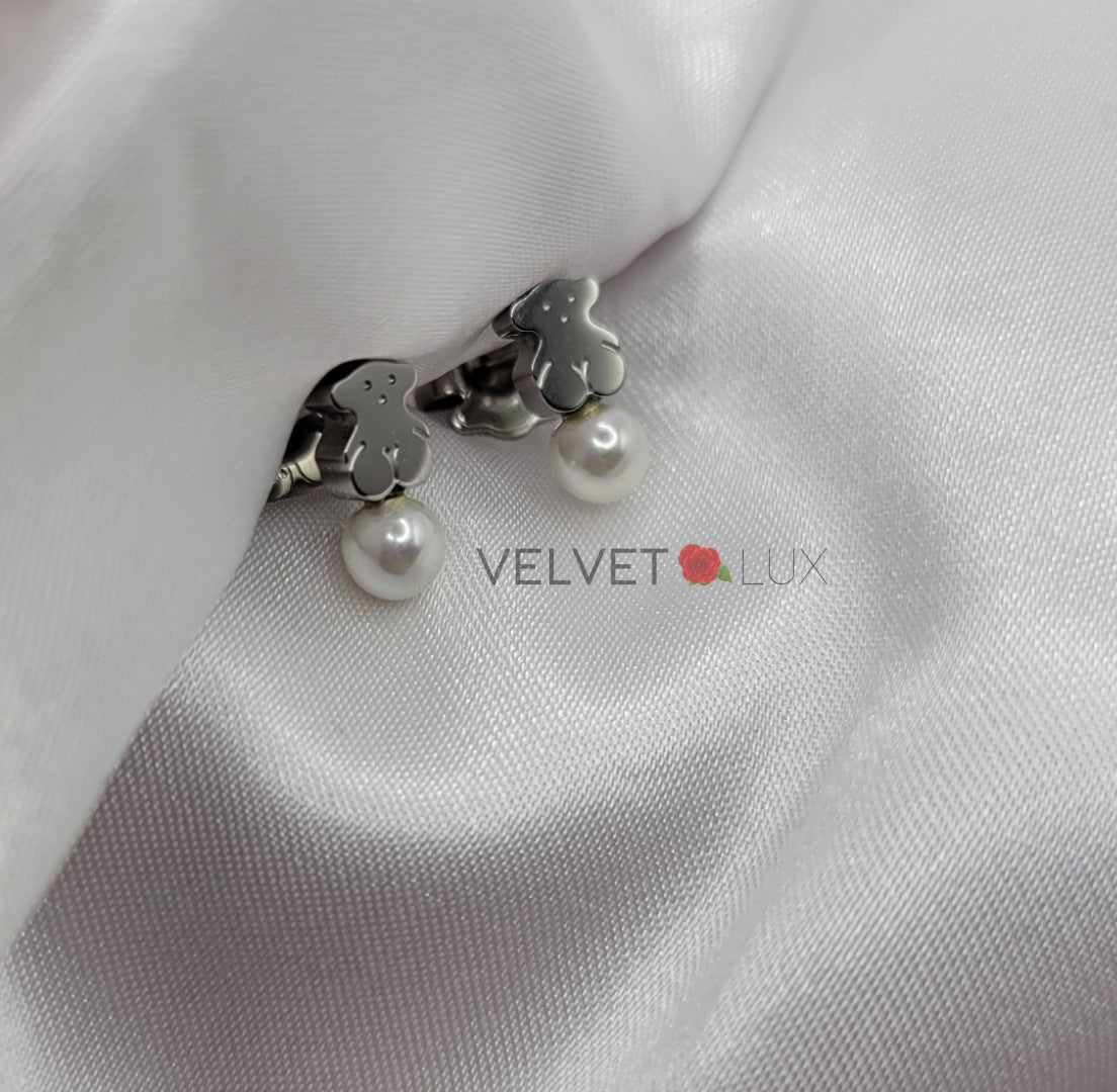 BEAR SILVER EARRINGS