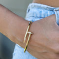 Regular C NAIL BRACELET SILVER & GOLD